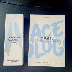Aceology brightening mask set. Never opened or used.